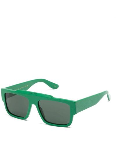 Gucci Gg1460S Linea Lettering Sunglasses - Green