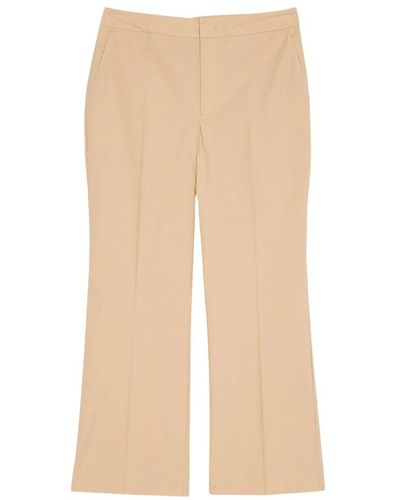Twin Set Cropped Trousers - Natural