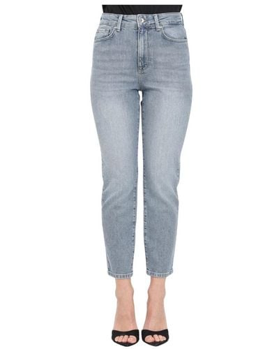 ONLY High waist straight fit denim jeans - Blau