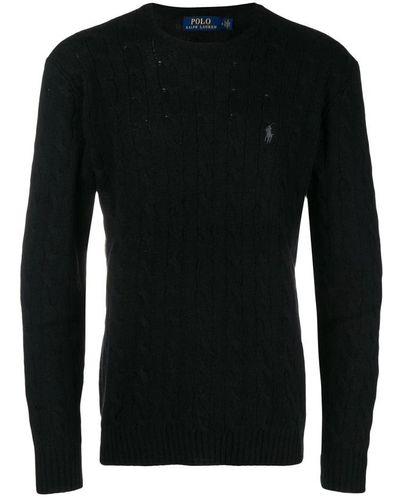 Ralph Lauren Round-Neck Knitwear - Black