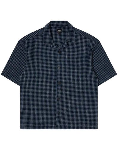 Edwin Short Sleeve Shirts - Blue