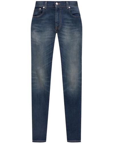 Alexander McQueen Jeans mit Taschen - Blau