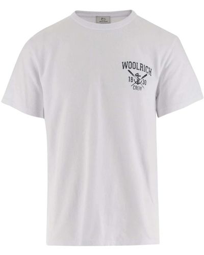 Woolrich Klassisches t-shirt - Weiß