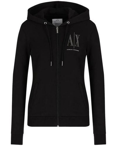 Armani Exchange Sweatshirts & hoodies > zip-throughs - Noir