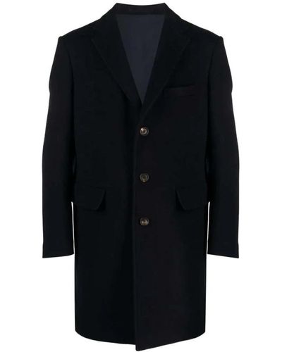 Eleventy Single-Breasted Coats - Black