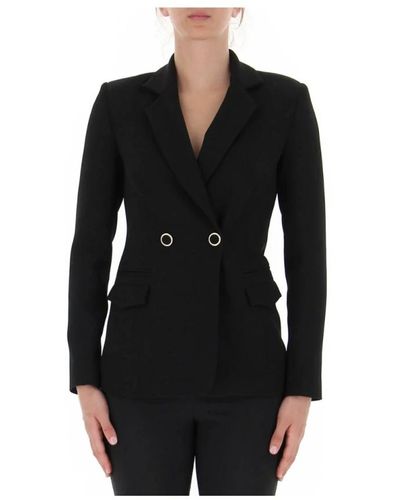 Kocca Elegante chaqueta de mujer de doble botonadura - Negro