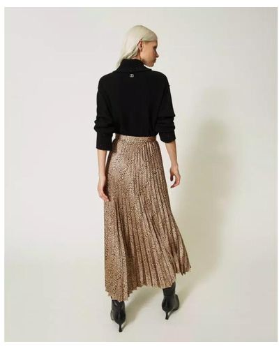 Twin Set Maxi Skirts - Brown