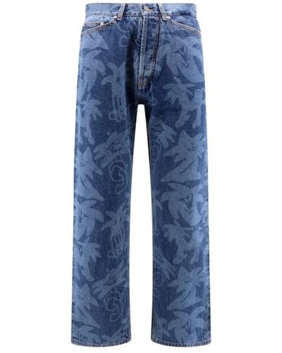 Palm Angels Palmity Straight Jeans - Blau