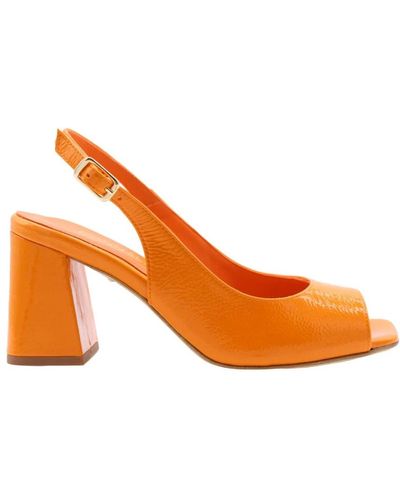 DONNA LEI Shoes > sandals > high heel sandals - Orange