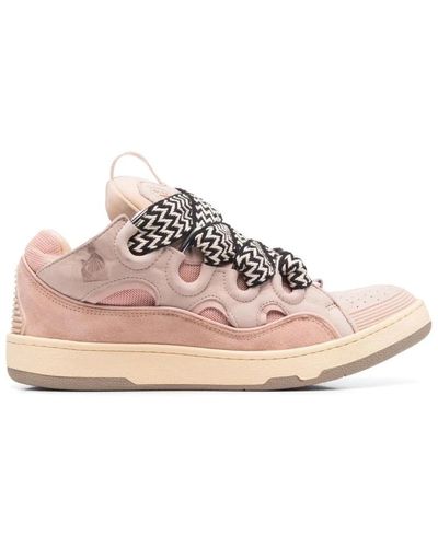 Lanvin Chunky lace-up sneakers rosa pálido