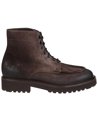 Doucal's Lace-Up Boots - Brown