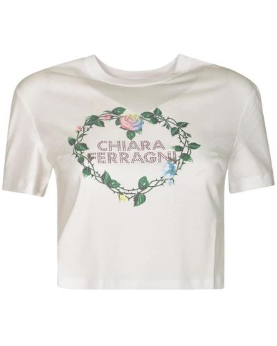 Chiara Ferragni T-Shirts - Gray