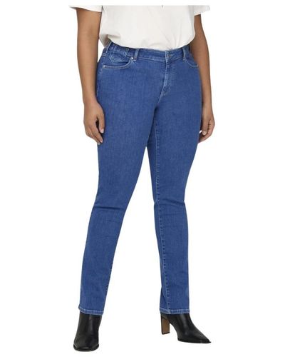Only Carmakoma Alicia regular denim jeans für frauen - Blau