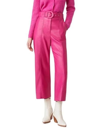 Suncoo Cropped Trousers - Pink