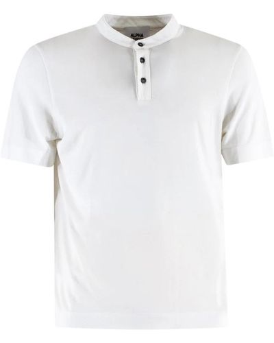 Alpha Studio Polo Shirts - White