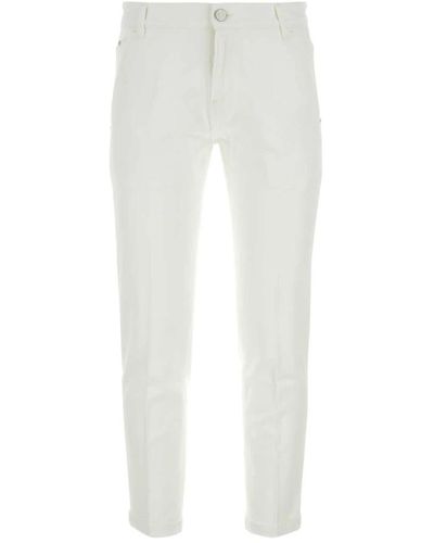 PT Torino Weiße stretch-denim indie-jeans