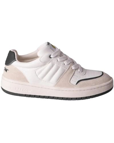 Barrow Sneakers in mesh con pannelli alternati - Bianco