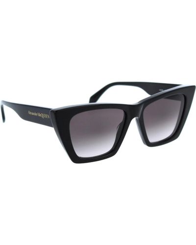 Alexander McQueen Ikonoische sonnenbrille mit verlaufsgläsern - Schwarz