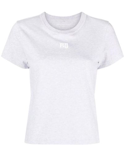 Alexander Wang Essential puff logo shirts - Weiß