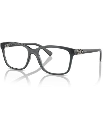 Vogue Montura gafas gris transparente - Metálico