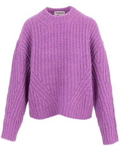Essentiel Antwerp Round-Neck Knitwear - Purple