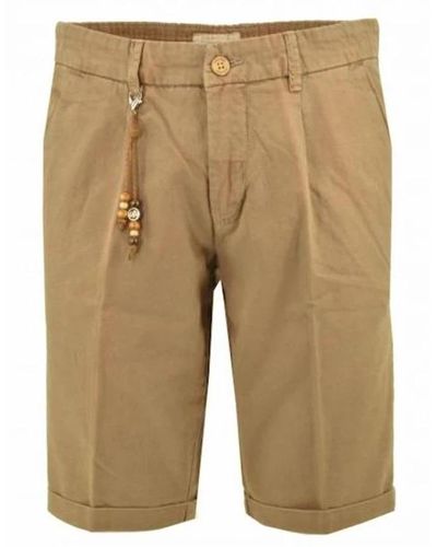 Yes-Zee Casual Shorts - Natural