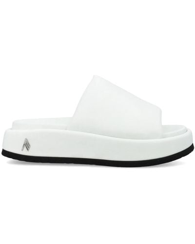 The Attico Shoes > flip flops & sliders > sliders - Blanc