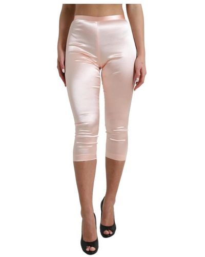 Dolce & Gabbana Cropped Trousers - Pink