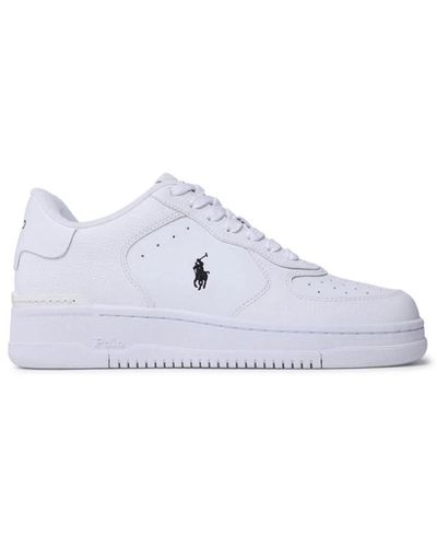Ralph Lauren Sneakers in pelle bianca - Bianco
