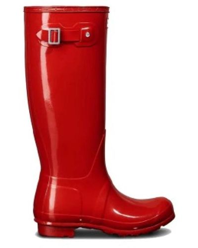 HUNTER Shoes > boots > rain boots - Rouge