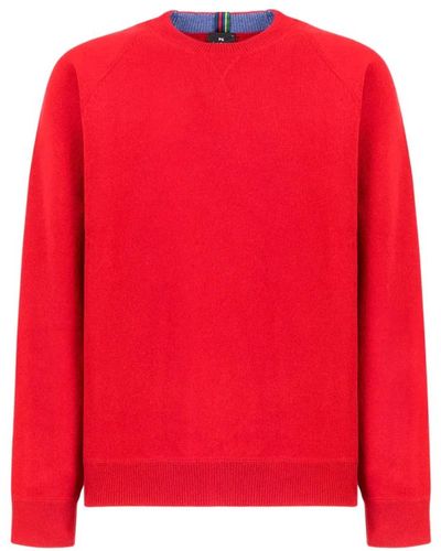 PS by Paul Smith Round-Neck Knitwear - Red
