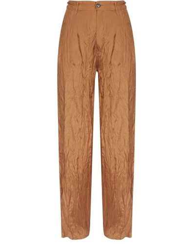 Jucca Trousers > straight trousers - Marron