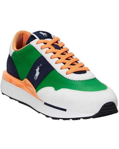 Ralph Lauren Low lace sneakers moderni - Verde