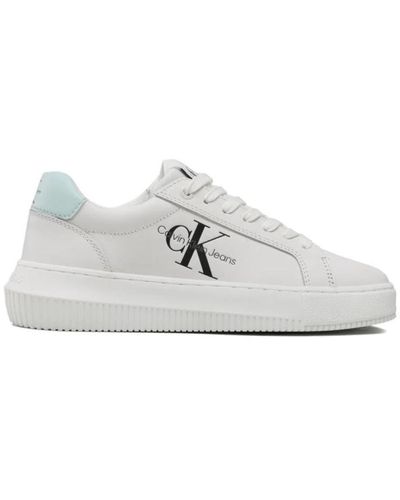 Calvin Klein Chunky cupsole laceup sneakers - Blanco