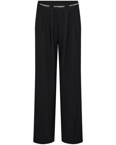 co'couture Trousers > wide trousers - Noir