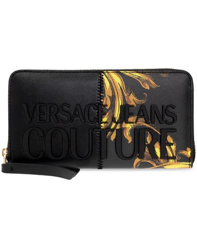 Versace Wallet with logo - Nero