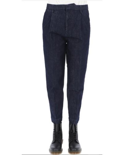 Roy Rogers Trousers > slim-fit trousers - Bleu