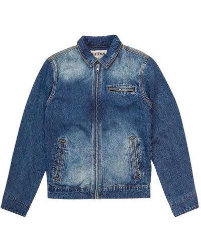 Guess Denim Jackets - Blue