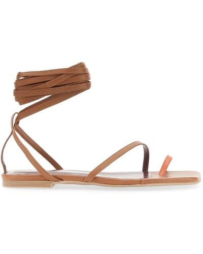STAUD Flat Sandals - Brown