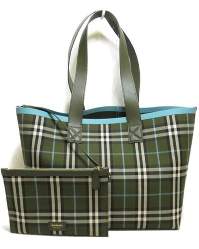 Burberry Stilvolle lederhandtasche für den täglichen gebrauch - Grün