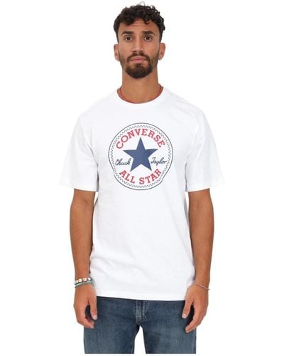 Converse E T-Shirts und Polos für Männer - Weiß