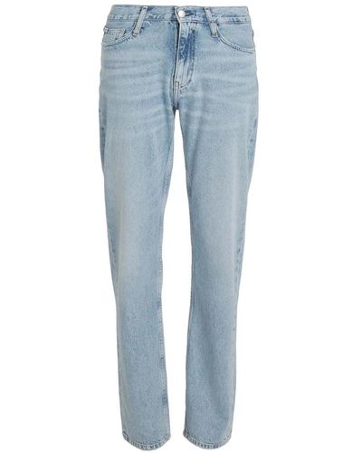 Calvin Klein Low rise straight jeans - Blau