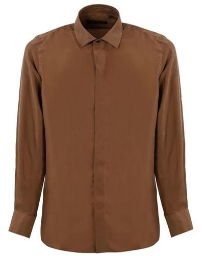 Corneliani Casual Shirts - Brown