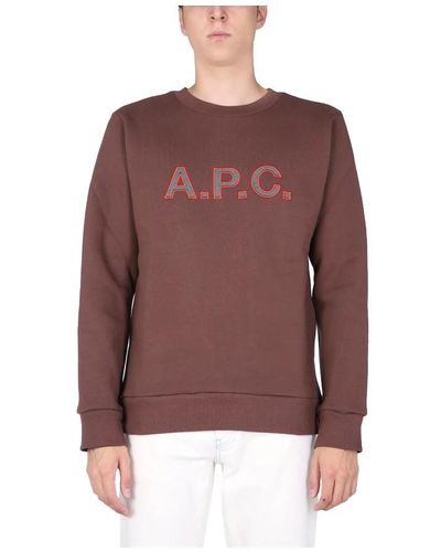 A.P.C. Sweatshirts - Brown