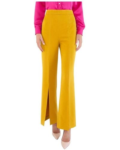 Doris S Wide Trousers - Yellow