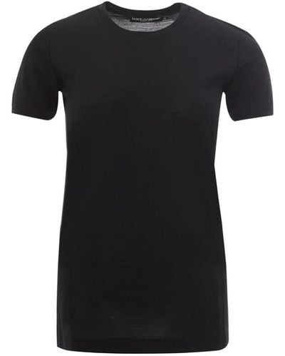 Dolce & Gabbana Wool T-shirt - Black