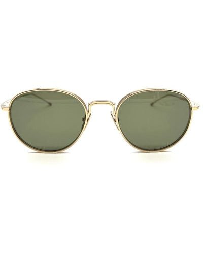 Thom Browne Weiße sonnenbrille - Grün