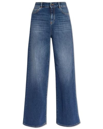 Emporio Armani Wide Jeans - Blue