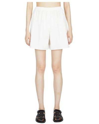 The Row Shorts in twill di misto cotone - Bianco