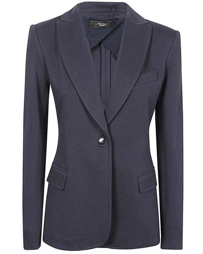 Weekend by Maxmara Giacca monopetto in jersey - Blu